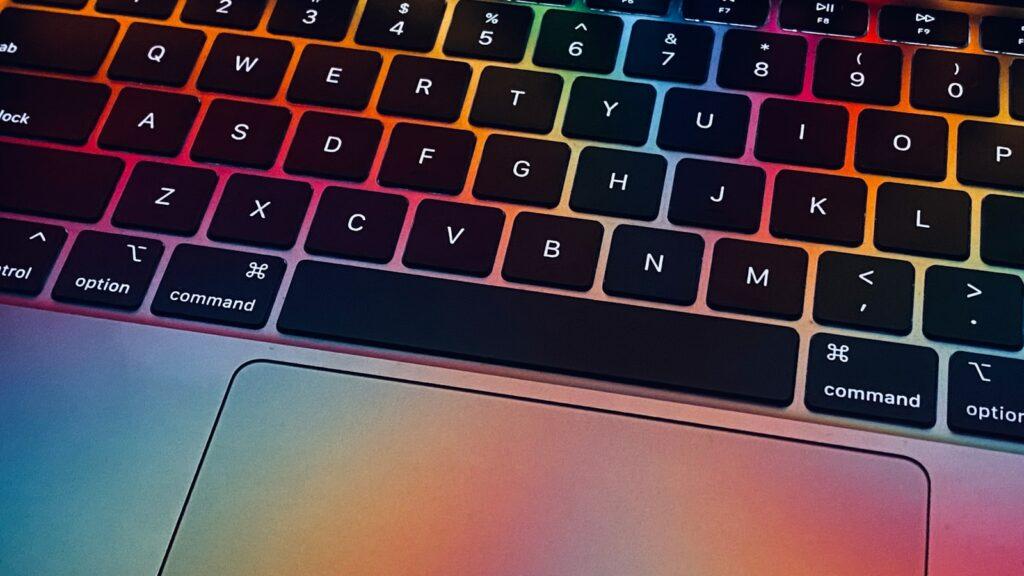 black and silver laptop computer