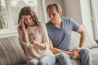 Couple at home