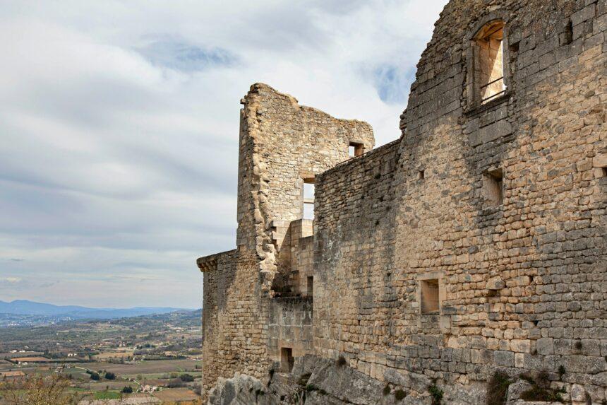 Panoramic view from the village of Lacoste in the French Luberon