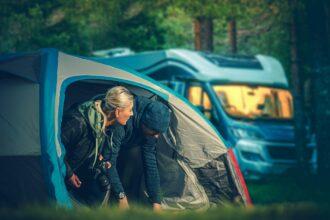 Couples Tent Camping