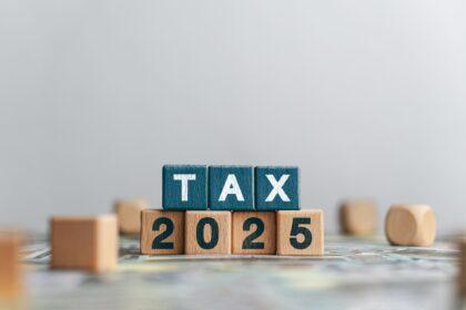 Tax concept. Tax reduction planning, expenses, accounting, VAT and property taxes.