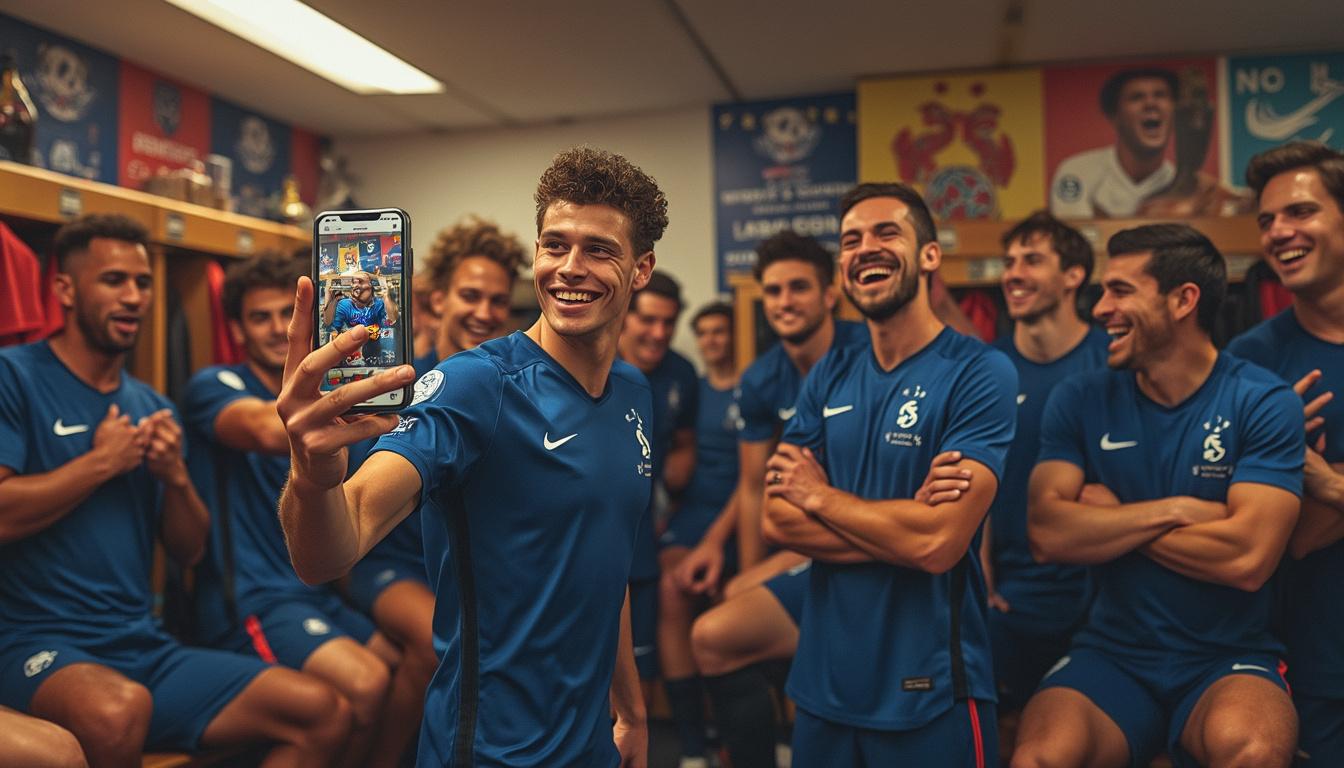 découvrez comment les coéquipiers de l'équipe de france taquinent benjamin pavard après son dernier post sur instagram, mêlant humour et camaraderie dans le monde du football.