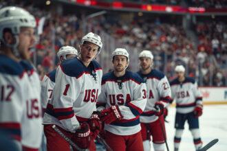 l'équipe usa montre sa détermination face aux sifflets du public montréalais lors du face-off des 4 nations. malgré la frustration, les joueuses sont prêtes à tout donner pour remporter le tournoi.