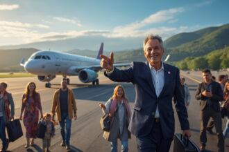 découvrez le retour tant attendu de la connexion aérienne entre pau et paris-orly, un moment de joie pour les habitants et un véritable triomphe pour françois bayrou, qui célèbre cette avancée majeure pour la région.