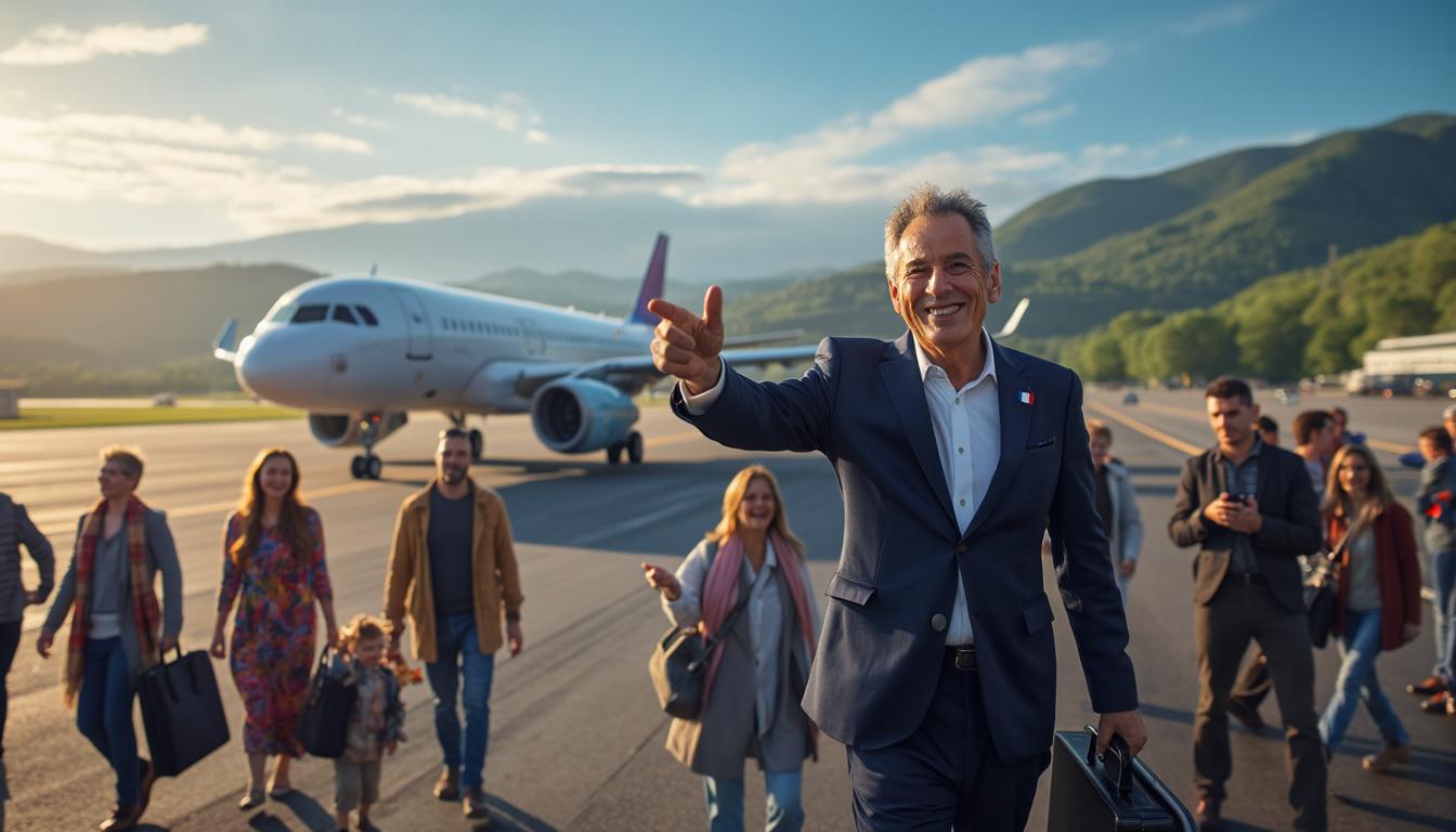 découvrez le retour tant attendu de la connexion aérienne entre pau et paris-orly, un moment de joie pour les habitants et un véritable triomphe pour françois bayrou, qui célèbre cette avancée majeure pour la région.