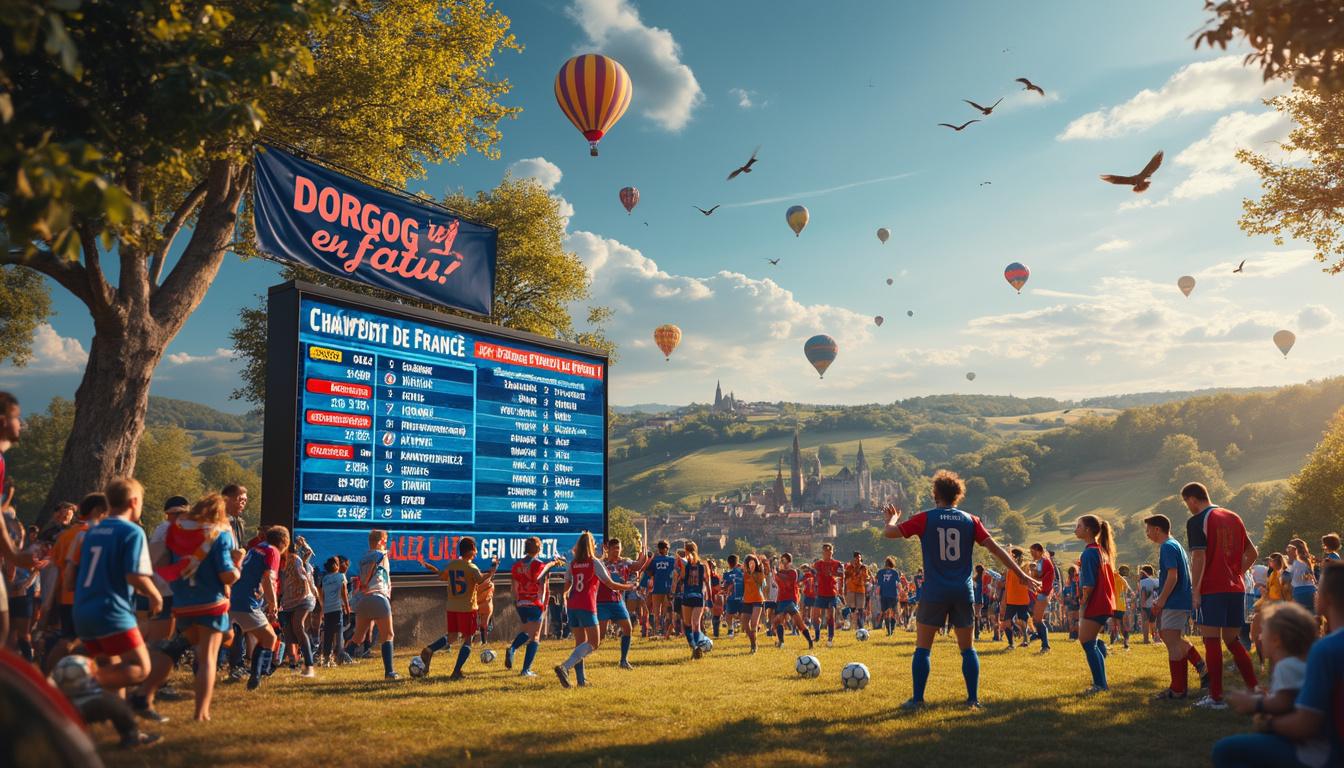 découvrez toutes les nouvelles dates de football en dordogne avec notre mise à jour complète des calendriers. ne manquez aucune rencontre et tenez-vous informé des dernières actualités sportives dans la région.