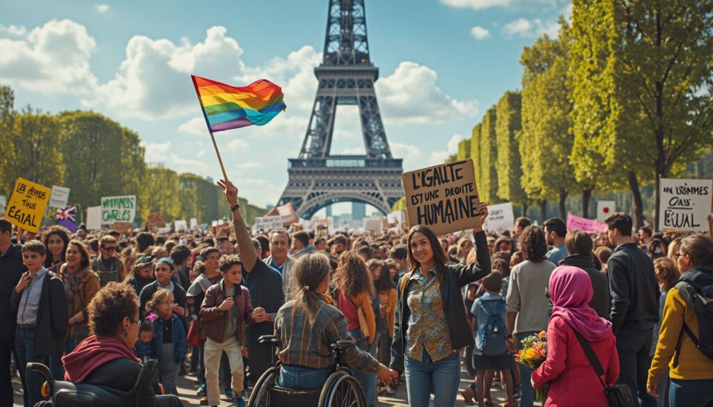 participez à un grand rassemblement à paris et dans toute la france pour dénoncer le racisme et les fascismes. rejoignez-nous pour faire entendre votre voix contre l'injustice et promouvoir une société plus inclusive et respectueuse des droits de chacun.