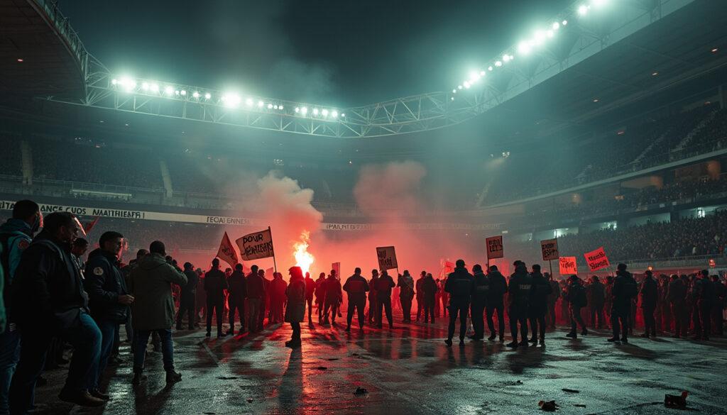 découvrez les détails des incidents survenus à saint-étienne et les potentielles sanctions qui pourraient frapper l'équipe de montpellier suite à leur match perdu, ainsi que les implications d'un huis clos. un retour sur une situation complexe du football français.