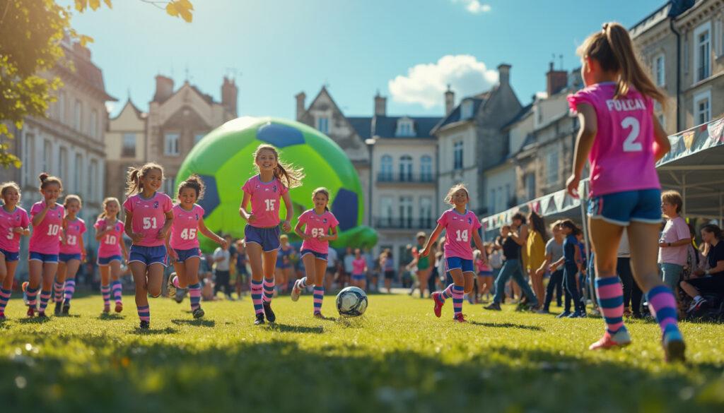 participez à une journée exceptionnelle le 11 avril à granville, dédiée au football féminin ! rencontrez des passionnés, assistez à des matchs palpitants et découvrez des activités variées proposées par l'espace jeunes. un événement à ne pas manquer pour célébrer le sport au féminin !