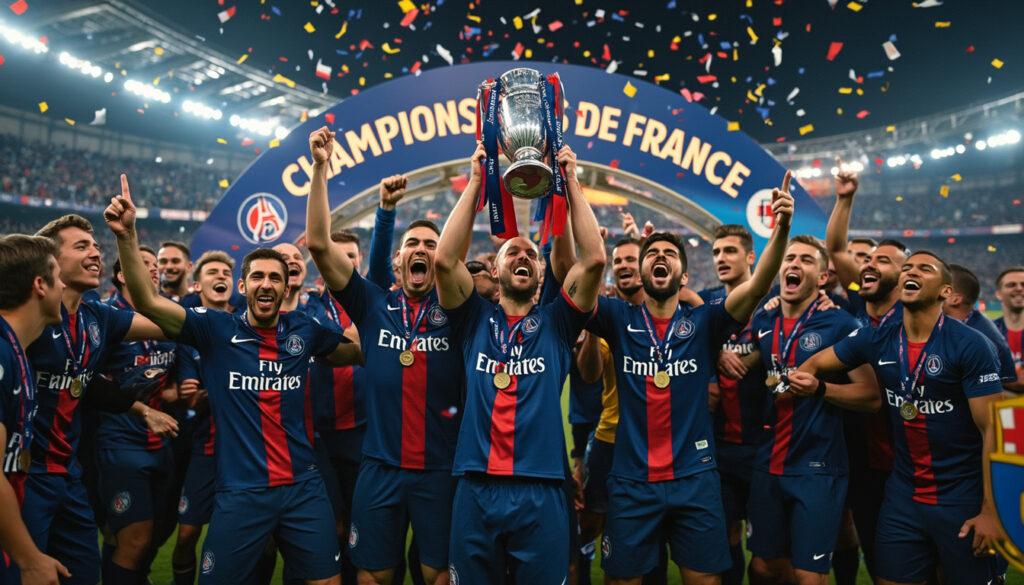 le paris saint-germain a triomphé en décrochant son treizième titre de champion de france, consolidant ainsi sa position de club emblématique dans le monde du football. découvrez les moments clés de cette saison mémorable et les joueurs qui ont contribué à cette victoire éclatante.