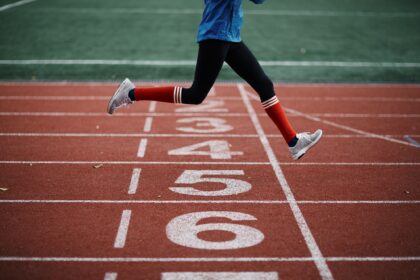 Athlete on stadium
