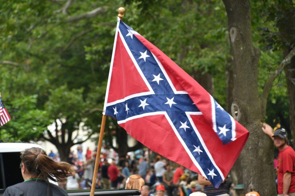 Hate Speech or Southern Pride? A Rebel Flag flying in the back of a pickup truck