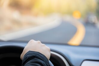 Driving a car