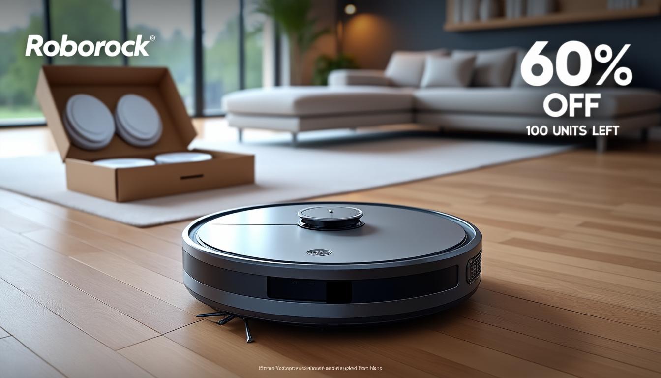 profitez d'une offre exceptionnelle sur le roborock s7 max ultra ! aliexpress propose une réduction incroyable de 60 % sur ses derniers exemplaires. attention, seulement 100 unités disponibles ! ne manquez pas cette opportunité de révolutionner votre nettoyage à domicile.