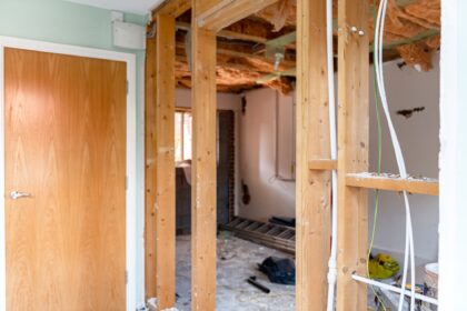 Deconstruction of room and garage