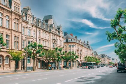 Luxembourg. High Authority of the European Coal and Steel Community. Traffic In street