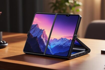 découvrez le dernier aperçu du galaxy g fold à trois volets de samsung, révélé par inadvertance. plongez dans les nouveautés et les fonctionnalités innovantes qui promettent de redéfinir l'expérience des smartphones pliables !