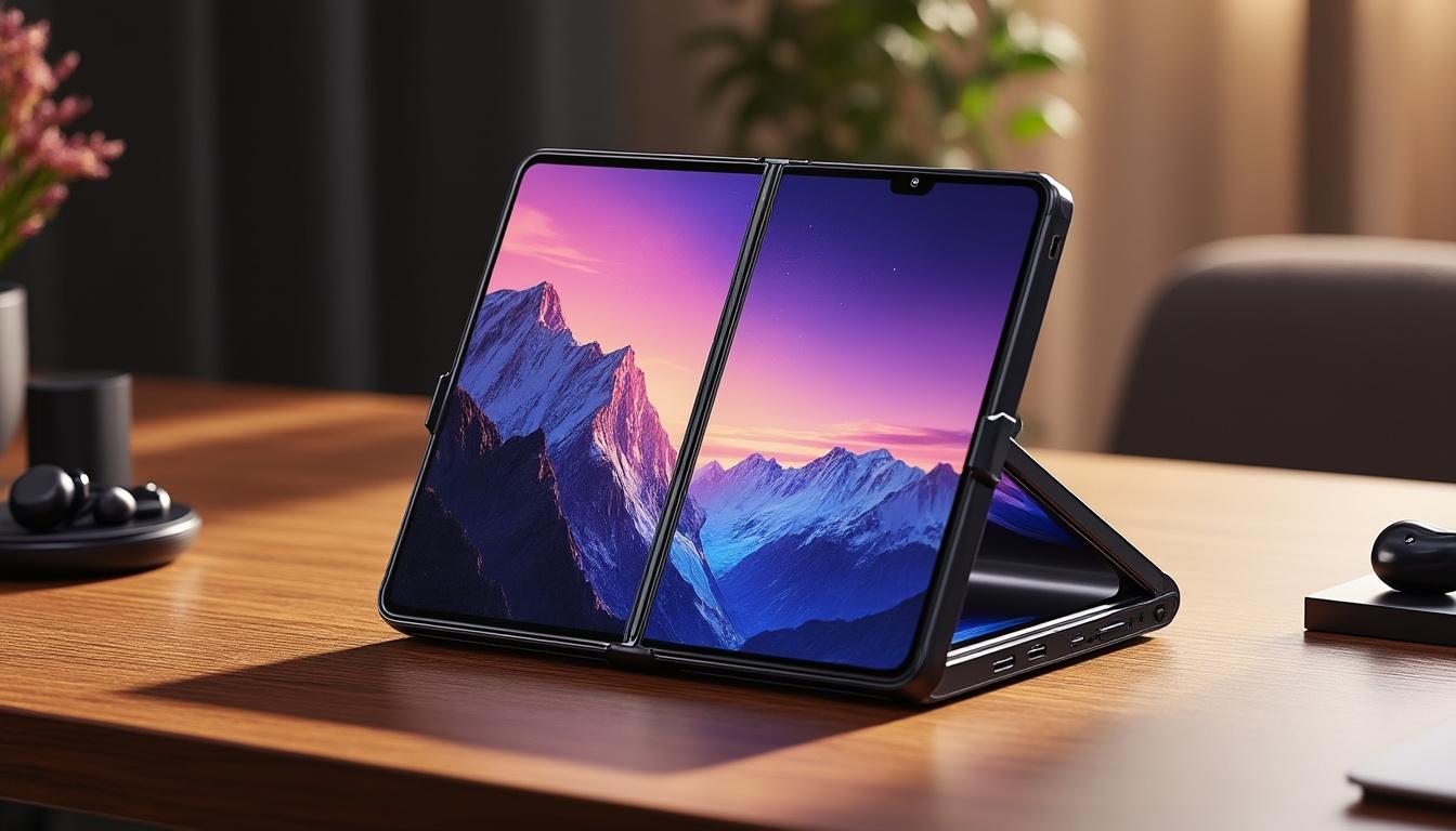 découvrez le dernier aperçu du galaxy g fold à trois volets de samsung, révélé par inadvertance. plongez dans les nouveautés et les fonctionnalités innovantes qui promettent de redéfinir l'expérience des smartphones pliables !