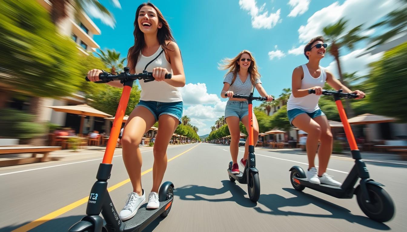 cet été, dévalez les rues avec style grâce à notre trottinette électrique en vente flash à seulement 138€ ! ne manquez pas cette offre exceptionnelle pour profiter pleinement de vos sorties estivales. vitesse, confort et économies au rendez-vous !