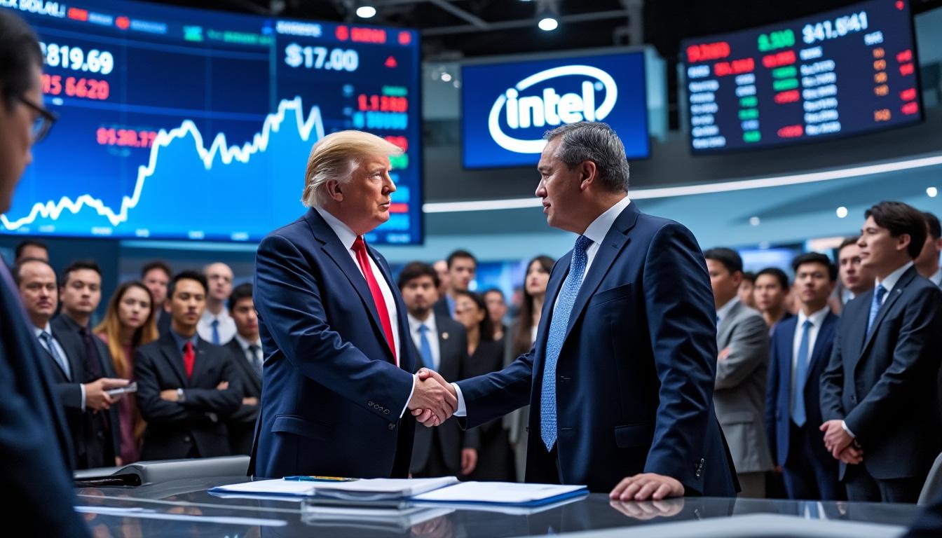 donald trump songe à investir dans intel après avoir publiquement réclamé le départ du pdg de l'entreprise, marquant une nouvelle étape dans ses interventions sur le marché technologique.