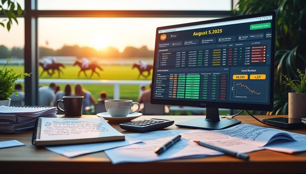 découvrez les résultats du quinté du jour du 05/08/2025, incluant les rapports détaillés, des analyses précises et mon avis d'expert sur les courses. ne manquez pas les informations clés pour mieux comprendre les performances des chevaux et optimiser vos paris.