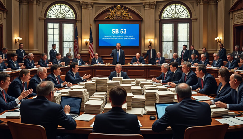 découvrez comment les législateurs californiens ont adopté le projet de loi sb 53 sur la sécurité de l'ia, alors que le veto du gouverneur newsom demeure une option, influençant l'avenir de la régulation de l'intelligence artificielle en californie.