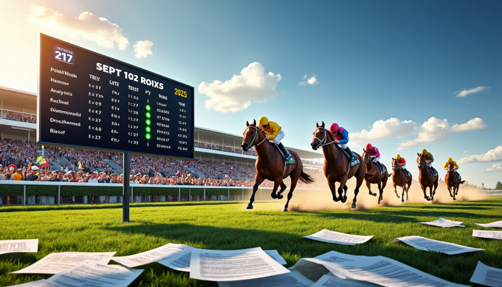 découvrez les résultats complets du quinté du jour du 17/09/2025, avec les rapports, une analyse détaillée des courses et mon avis d’expert pour mieux comprendre les performances et optimiser vos prochains paris.