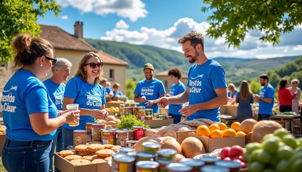 participez à la collecte des restos du cœur en dordogne : aidez les plus démunis en déposant vos dons alimentaires et produits de première nécessité. ensemble, soyons solidaires !