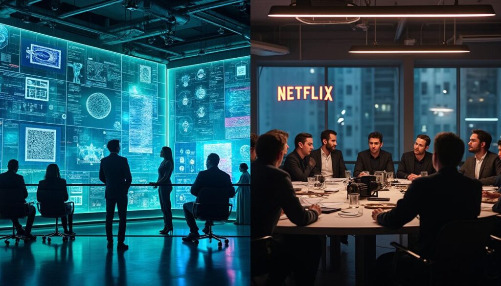 découvrez comment netflix mise sur l'intelligence artificielle générative pour transformer la création de contenu, tandis que l'industrie du divertissement reste divisée face à cette révolution technologique.