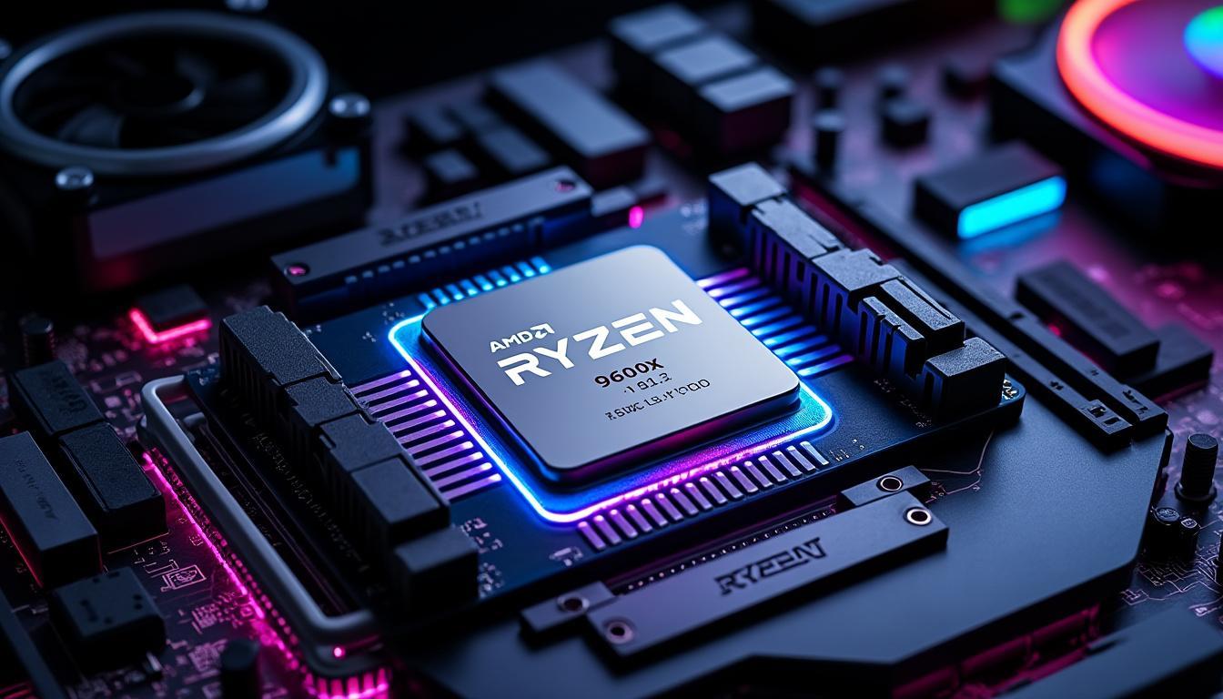 profitez du black friday avec le processeur amd ryzen 5 9600x à prix cassé, bénéficiez d'une réduction spectaculaire de 44 % et préparez votre pâte thermique pour des performances optimales et une montée en puissance maîtrisée.