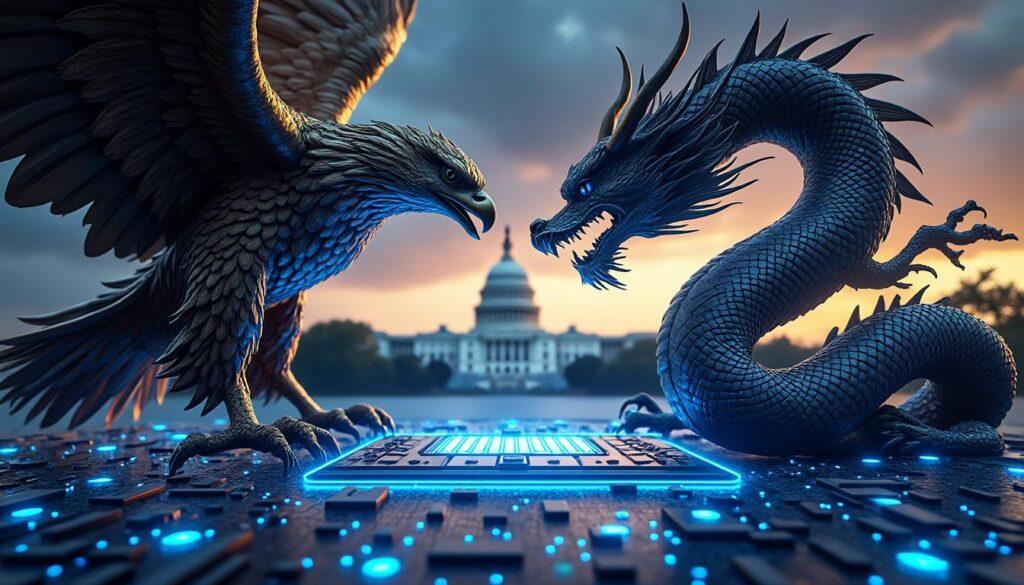 washington accuse pékin de concurrence déloyale dans la guerre des puces et annonce l'imposition de nouvelles taxes douanières prévues jusqu'en 2027 pour protéger son industrie nationale.