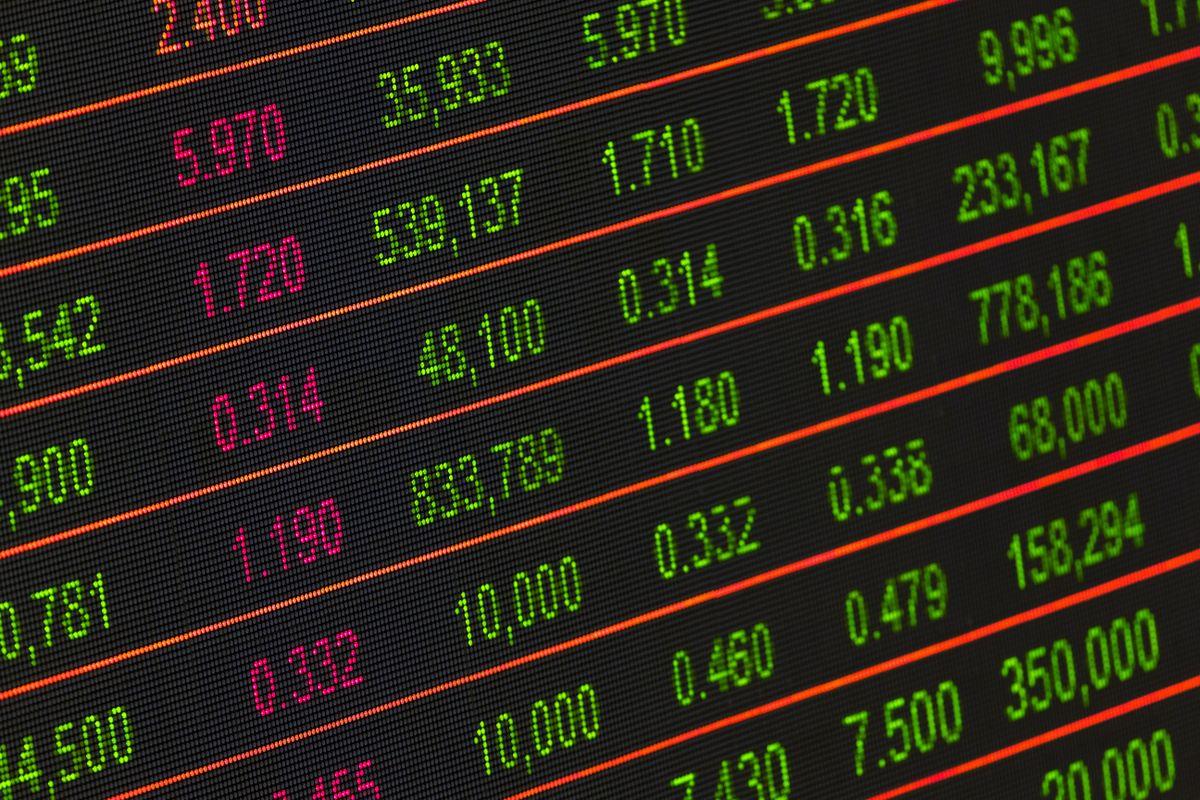 Tableau électronique de marché financier